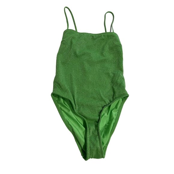 Triangl Swimwear One Piece Swimsuit in Green Shimmer - Picture 1 of 3